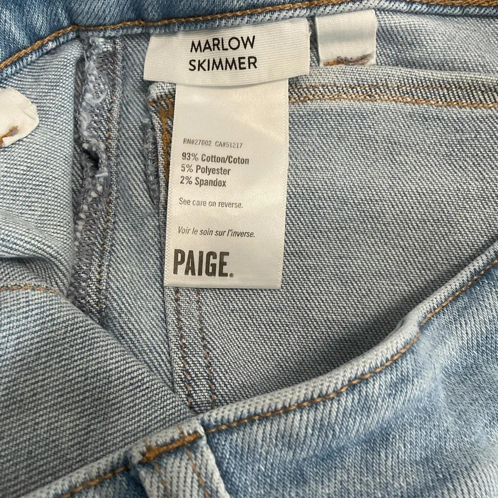 PAIGE Marlow Skimmer Light Blue Flare Jeans  Size 29